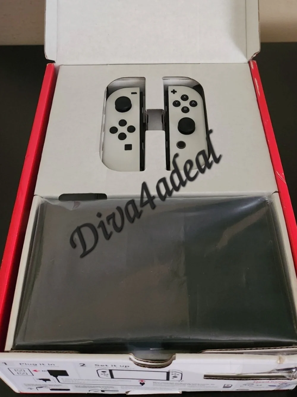 LQQK! Nintendo Switch OLED W/Joy-Con White Console 64GB W/13 Games